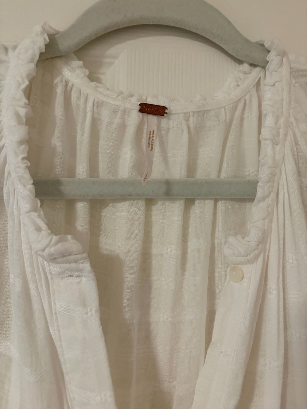Free People White Gauze Maxi Dress - Picture 5 of 7